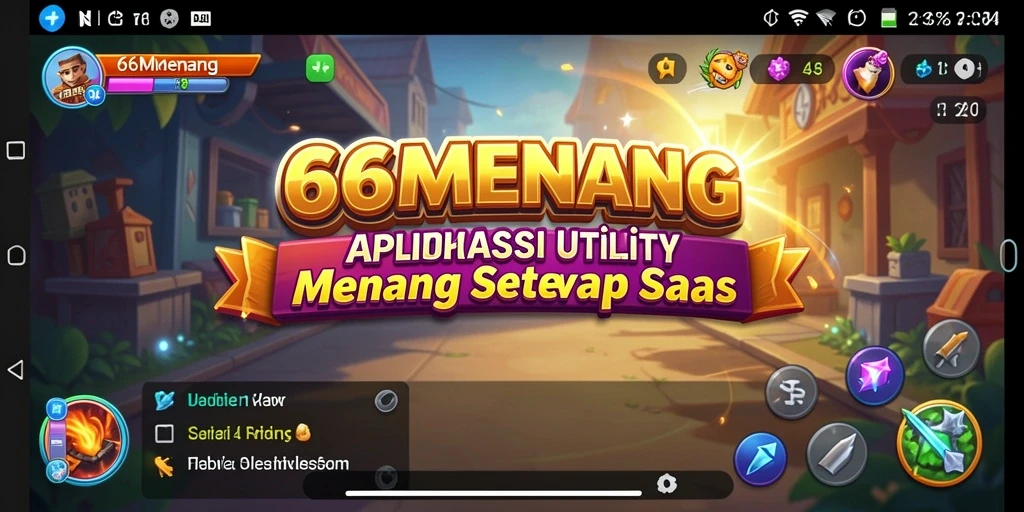 Tampilan utama 66MENANG dengan fitur-fitur menarik dan intuitif.