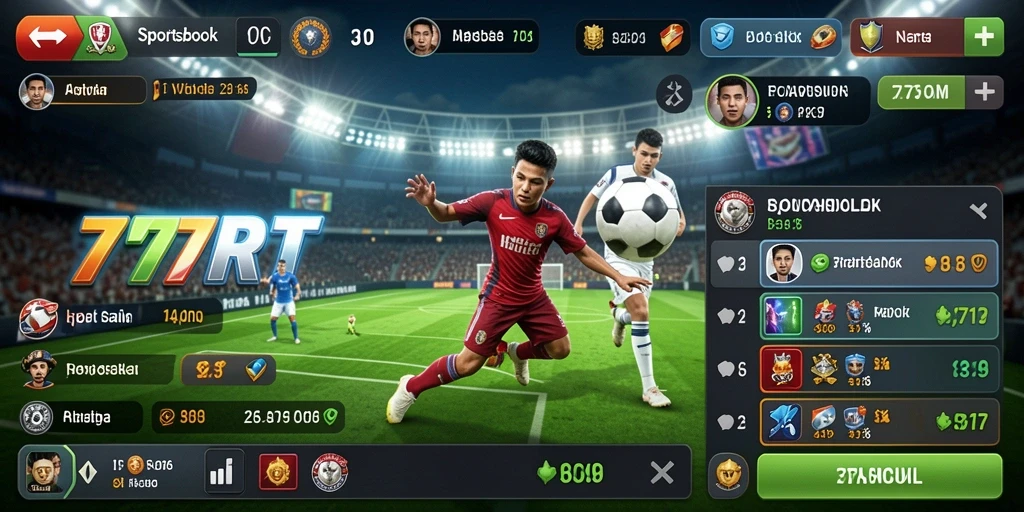 Screenshot utama 777RT menampilkan antarmuka taruhan olahraga yang intuitif.