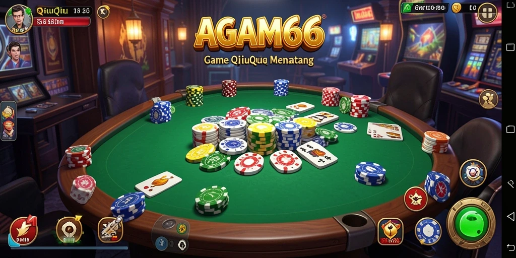 Tampilan gameplay AGAM66 yang seru dalam permainan QiuQiu.