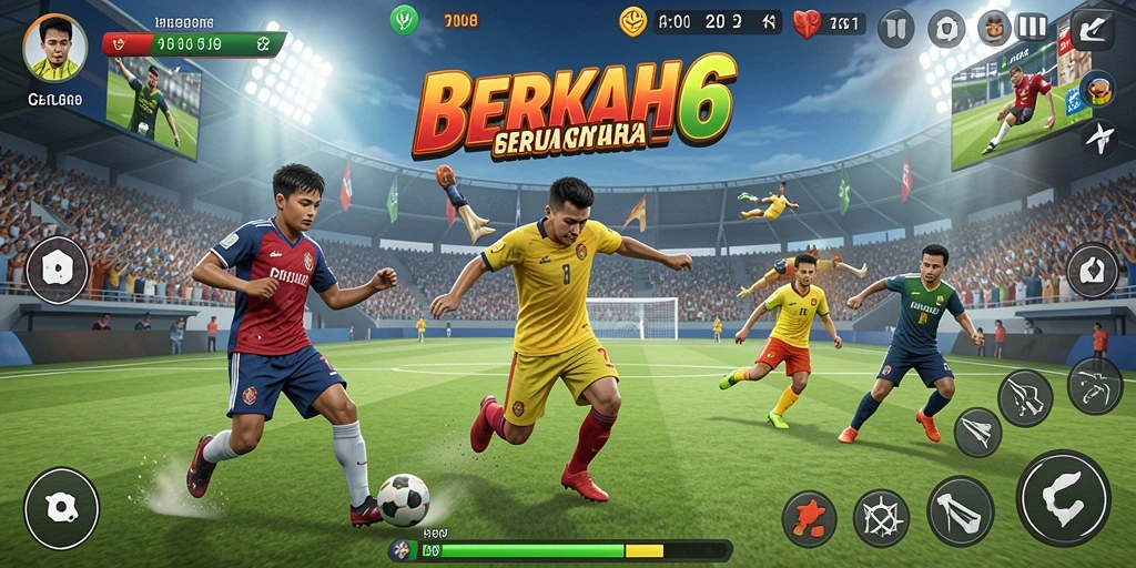 Screenshot gameplay BERKAH6 menampilkan fitur olahraga yang menarik.