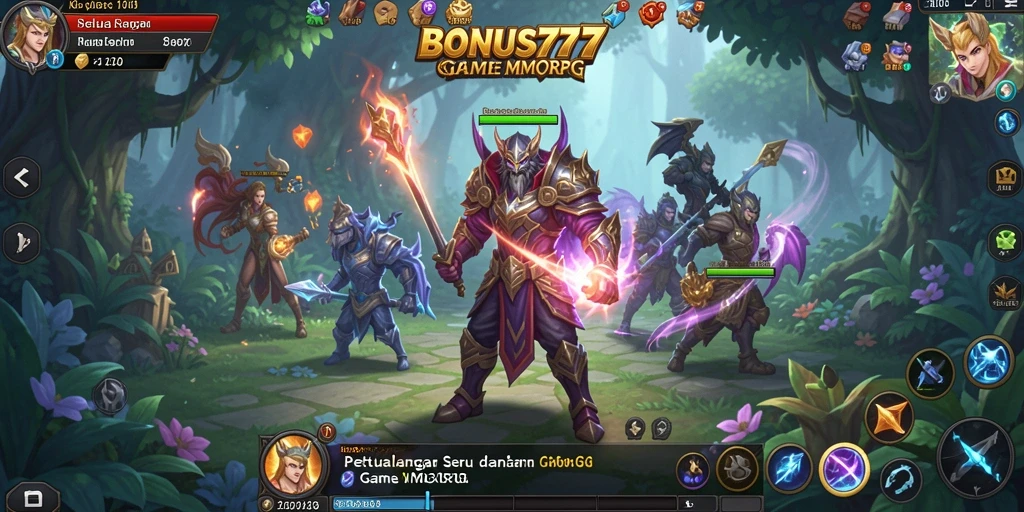 Tampilan gameplay menarik dari BONUS777 dengan aksi seru di dunia MMORPG.
