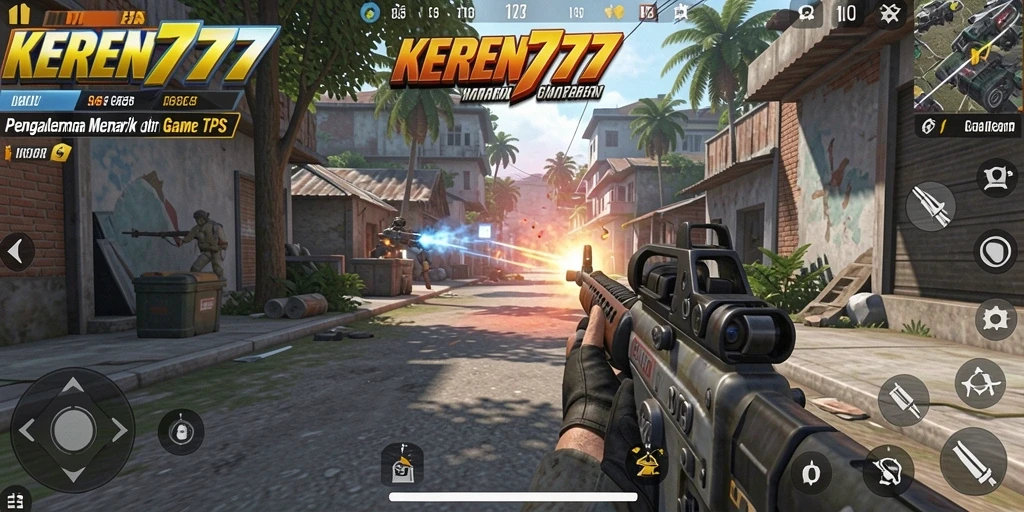 Gameplay seru KEREN777 dengan aksi pertempuran yang mendebarkan.