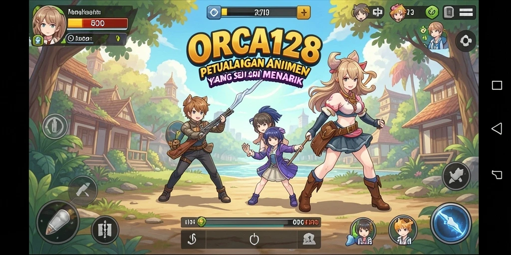 Tampilan gameplay yang menyenangkan dan dinamis dari ORCA128.