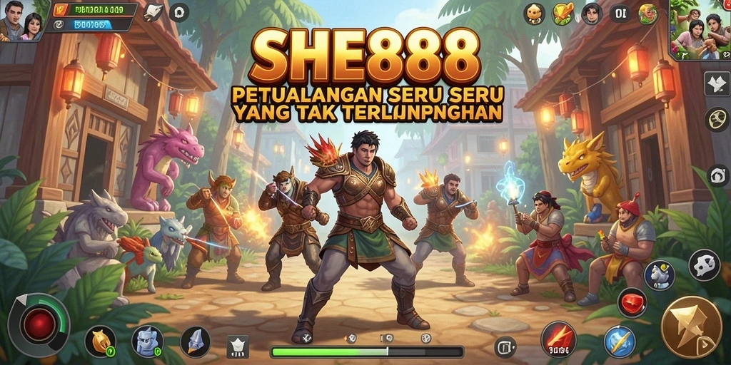 Tampilan gameplay SHE888 yang menakjubkan dengan petualangan yang seru.